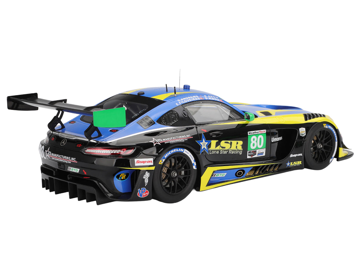 Mercedes-AMG GT3 EVO #80 Scott Andrews - Ralf Aron - Eric Filgueiras - Dan Knox "Lone Star Racing" IMSA "24 Hours of Daytona" (2025) 1/18 Model Car