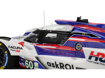 Acura ARX-06 GTP #60 Tom Blomqvist - Colin Braun - Scott Dixon - Felix Rosenqvist "Acura Meyer Shank Racing with Curb-Agajanian" 2nd Place IMSA "24 Hours of Daytona" (2025) 1/18 Model Car