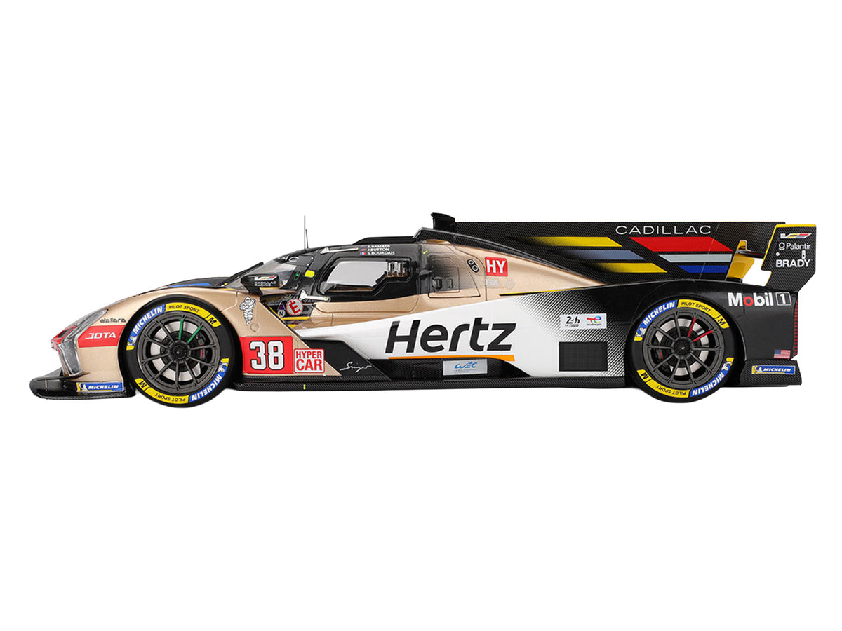 Cadillac V-Series.R #38 Earl Bamber - Sebastien Bourdais - Jenson Button "Cadillac Hertz Team Jota" FIA WEC "24 Hours of Le Mans" (2025) 1/18 Model Car