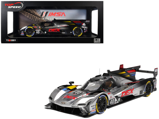 Cadillac V-Series.R #40 Louis Deletraz - Kamui Kobayashi - Jordan Taylor "Cadillac Wayne Taylor Racing" IMSA "24 Hours of Daytona" (2025) 1/18 Model Car