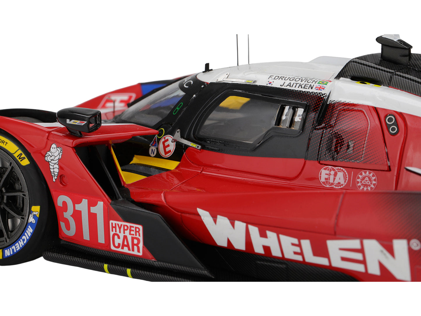 Cadillac V-Series.R #311 Jack Aitken - Felipe Drugovich - Frederik Vesti "Cadillac Whelen" FIA WEC "24 Hours of Le Mans" (2025) 1/18 Model Car