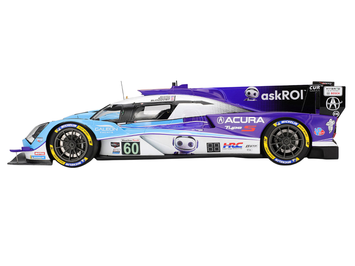 Acura ARX-06 GTP #60 Tom Blomqvist - Colin Braun - Scott Dixon "Acura Meyer Shank Racing with Curb-Agajanian" IMSA "12 Hours of Sebring" (2025) 1/18 Model Car