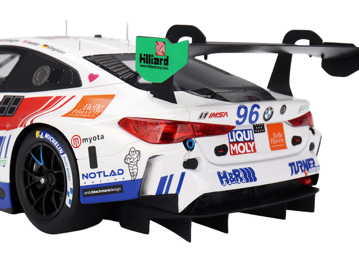 BMW M4 GT3 EVO #96 Robby Foley - Patrick Gallagher - Jens Klingmann - Jake Walker "Turner Motorsport" IMSA "Hours of Daytona" (2025) 1/18 Model Car