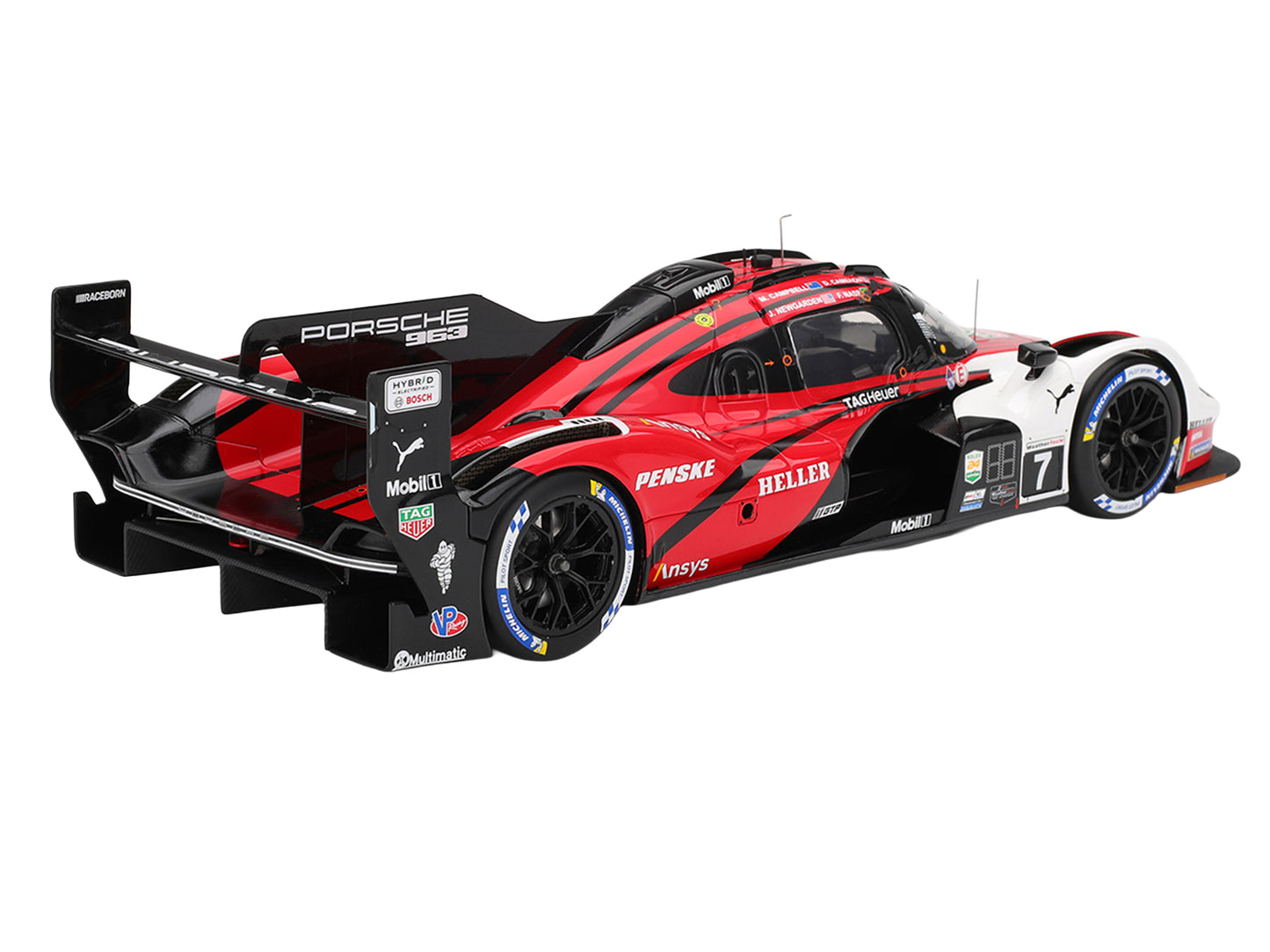 Porsche 963 #7 Dane Cameron - Matt Campbell - Felipe Nasr - Josef Newgarden "Porsche Penske Motorsport" Winner IMSA "24 Hours of Daytona" (2024) 1/18 Model Car
