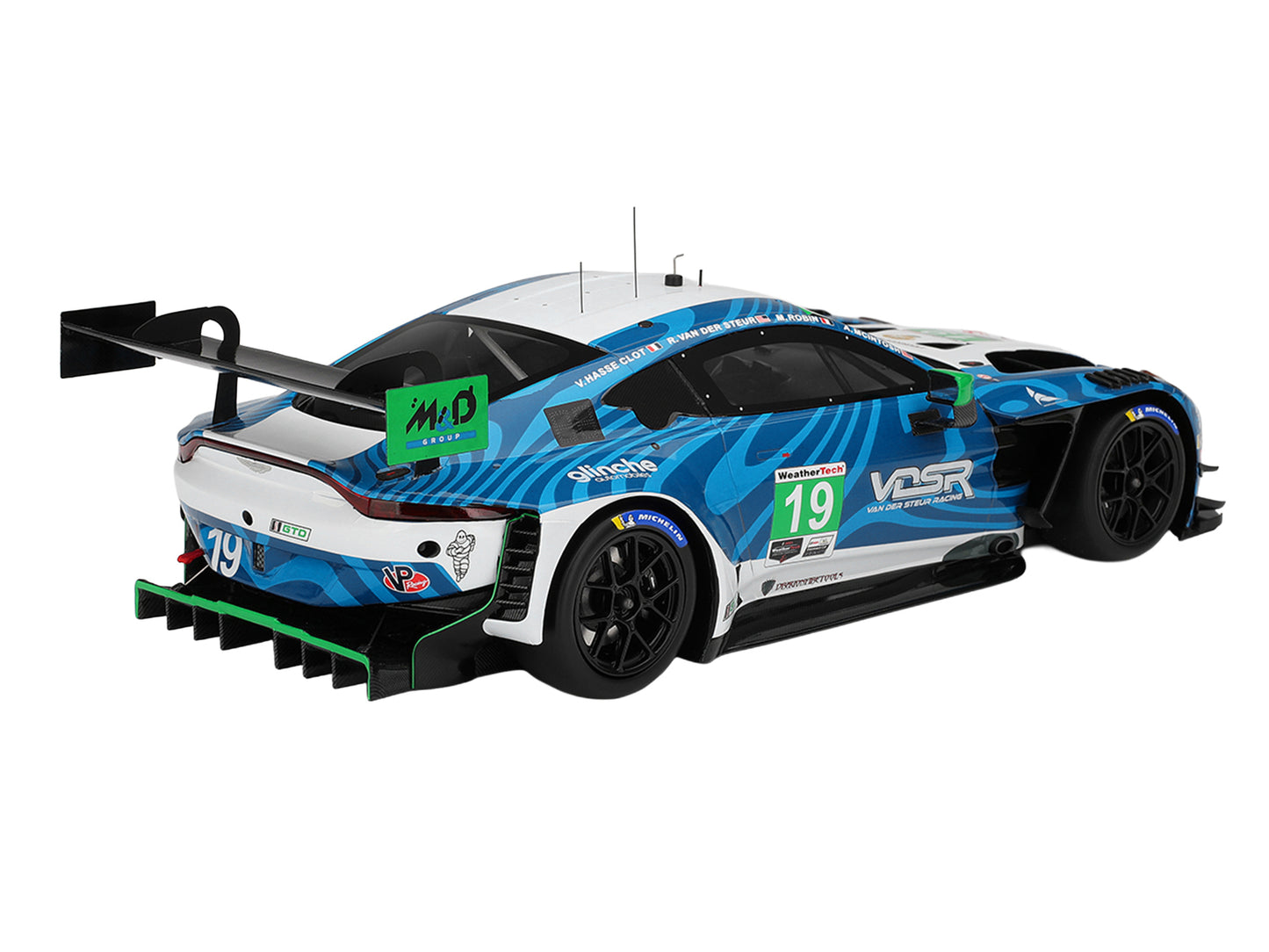 Aston Martin Vantage GT3 EVO #19 Valentin Hasse-Clot - Anthony McIntosh - Maxime Robin - Rory van der Steur "van der Steur Racing" IMSA "24 Hours of Daytona" (2025) 1/18 Model Car