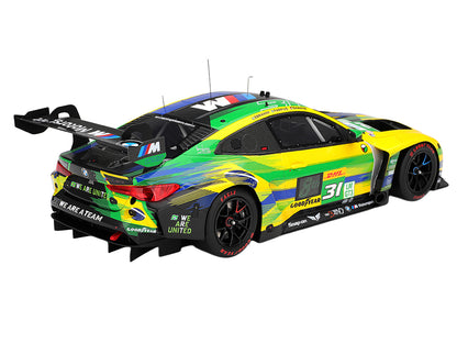 BMW M4 GT3 EVO #31 Pedro Ebrahim - Augusto Farfus - Yasser Shahin "The Bend Team WRT" WEC "6 Hours of Sao Paulo" (2025) 1/18 Model Car