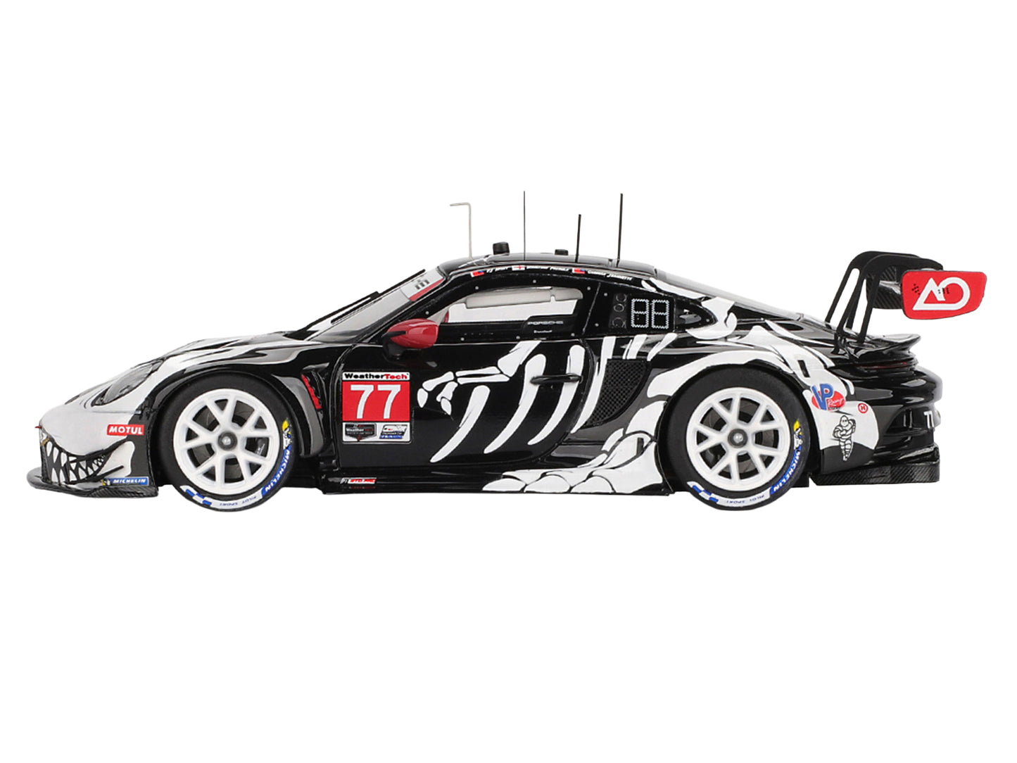 Porsche 911 GT3 R #77 Klaus Bachler - Laurin Heinrich - Michael Christensen "AO Racing Skeleton Rexy" GTD Pro IMSA "Petit Le Mans" (2025) 1/43 Model Car
