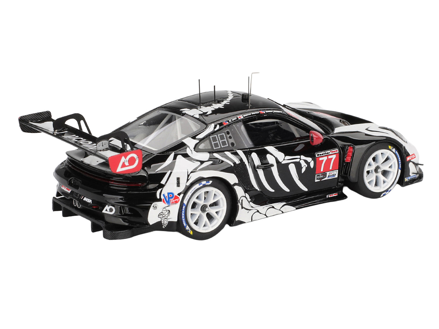 Porsche 911 GT3 R #77 Klaus Bachler - Laurin Heinrich - Michael Christensen "AO Racing Skeleton Rexy" GTD Pro IMSA "Petit Le Mans" (2025) 1/43 Model Car