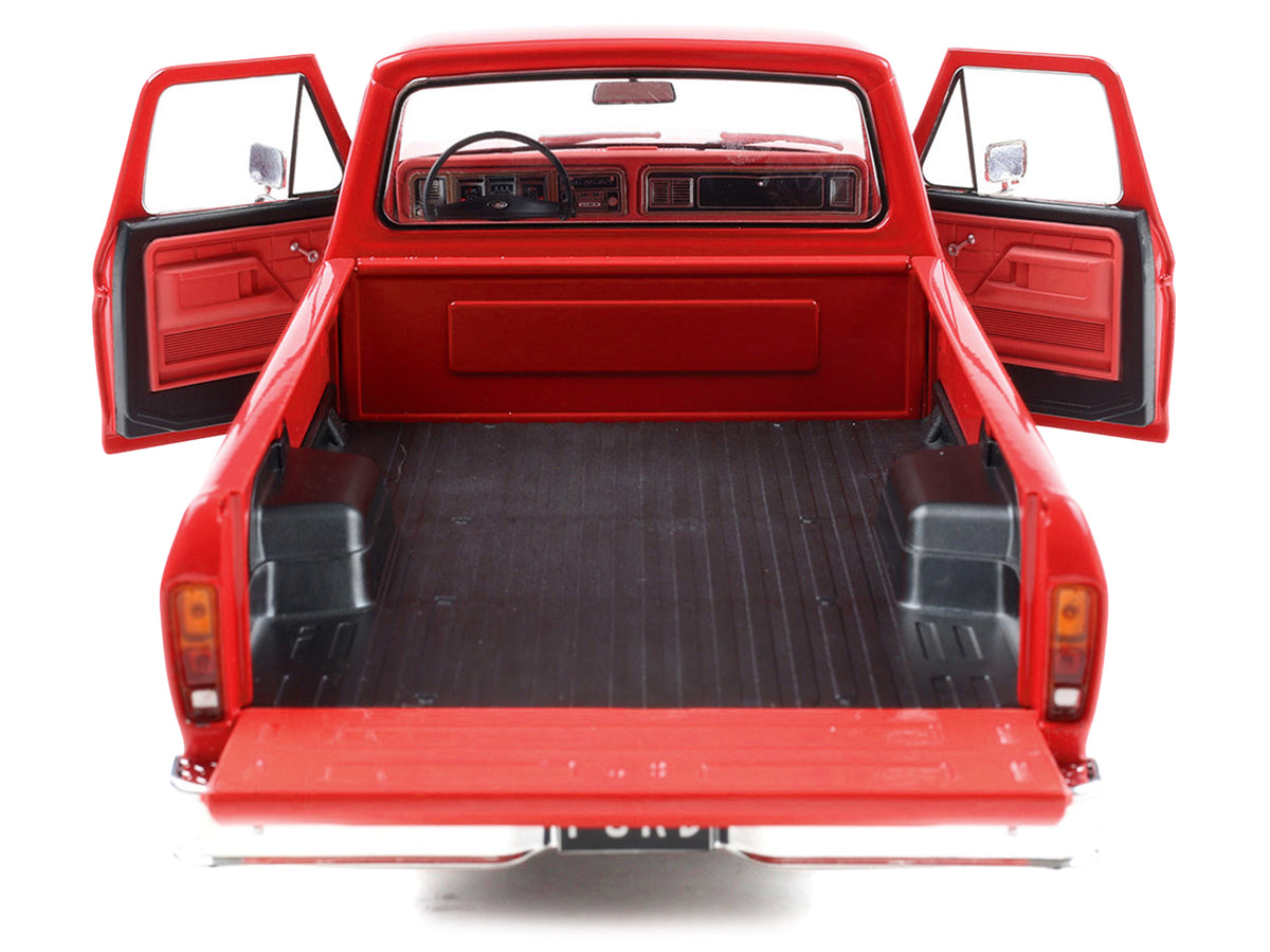 1974 Ford F-100 Pickup Truck Candy Apple Red 1/18 Diecast Model Car