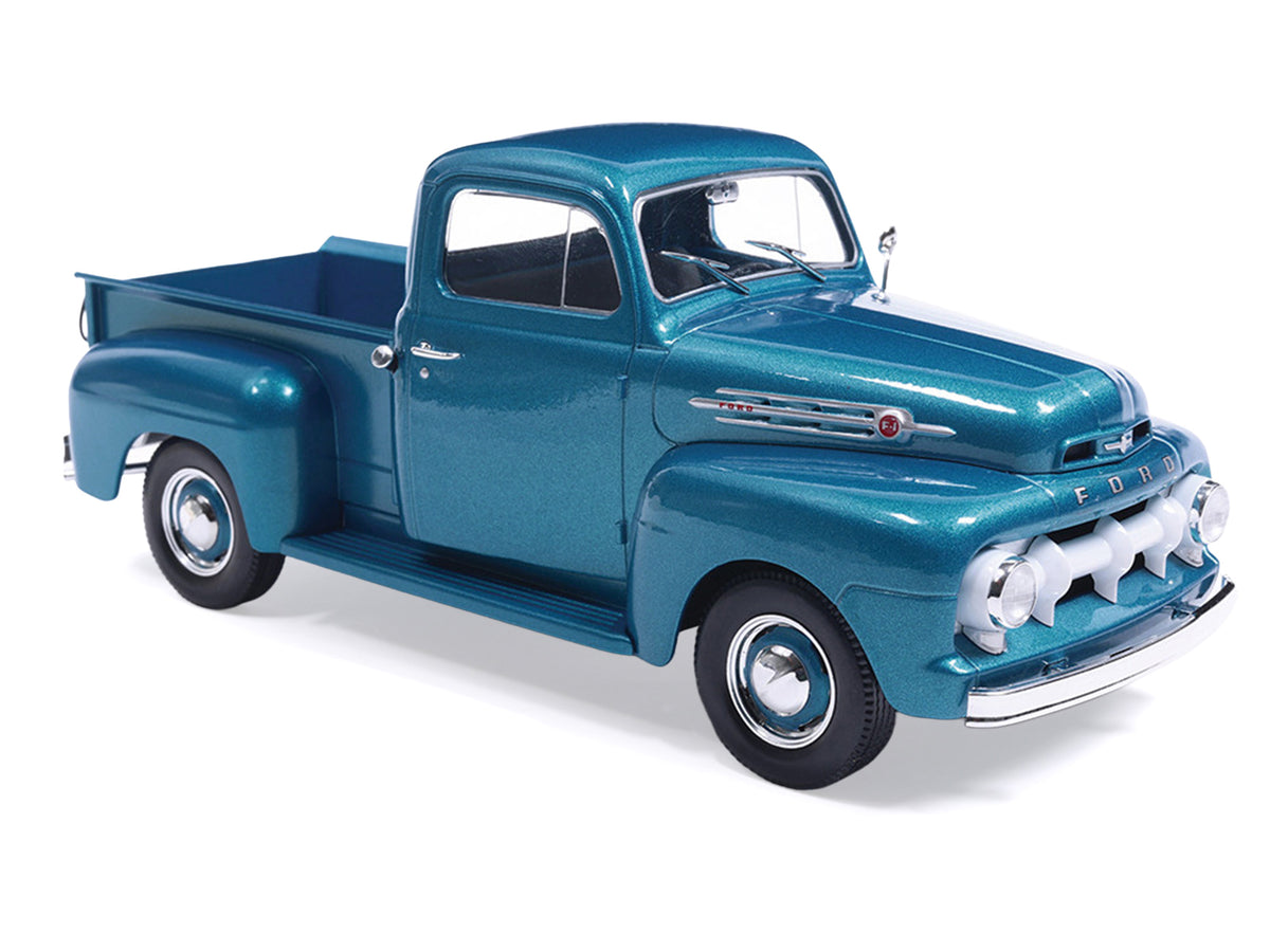 1952 Ford F1 Pickup Truck Blue Metallic 1/24 Diecast Model