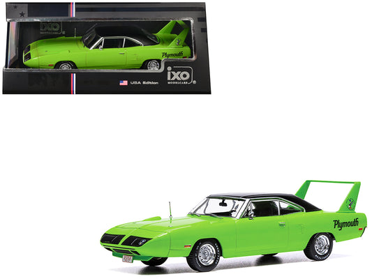 1970 Plymouth Road Runner Superbird Green with Black Vinyl Top 1/43 Diecast Model