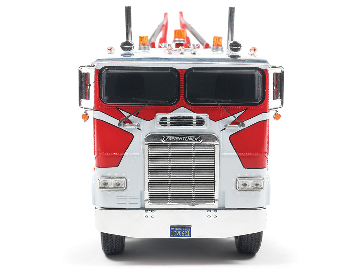 1987 Freightliner FLA Tow Truck Red and White 1/43 Diecast Model