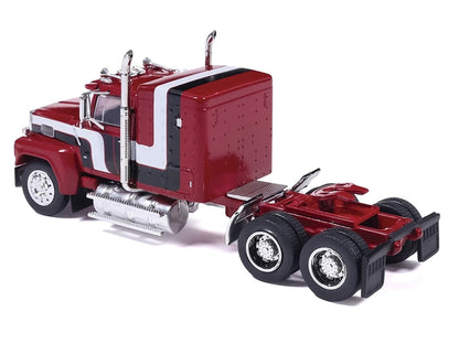 1978 Ford LTL-9000 Truck Tractor Red Metallic with Stripes 1/64 Diecast Model Car