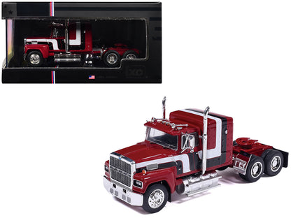 1978 Ford LTL-9000 Truck Tractor Red Metallic with Stripes 1/64 Diecast Model Car