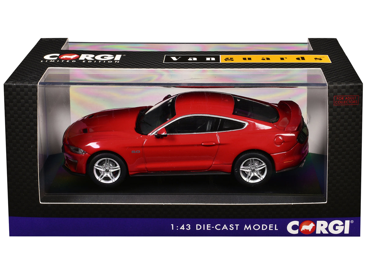 Ford Mustang Mk6 GT Fastback 5.0 RHD (Right Hand Drive) Race Red "Vanguards" Series 1/43 Diecast Model Car