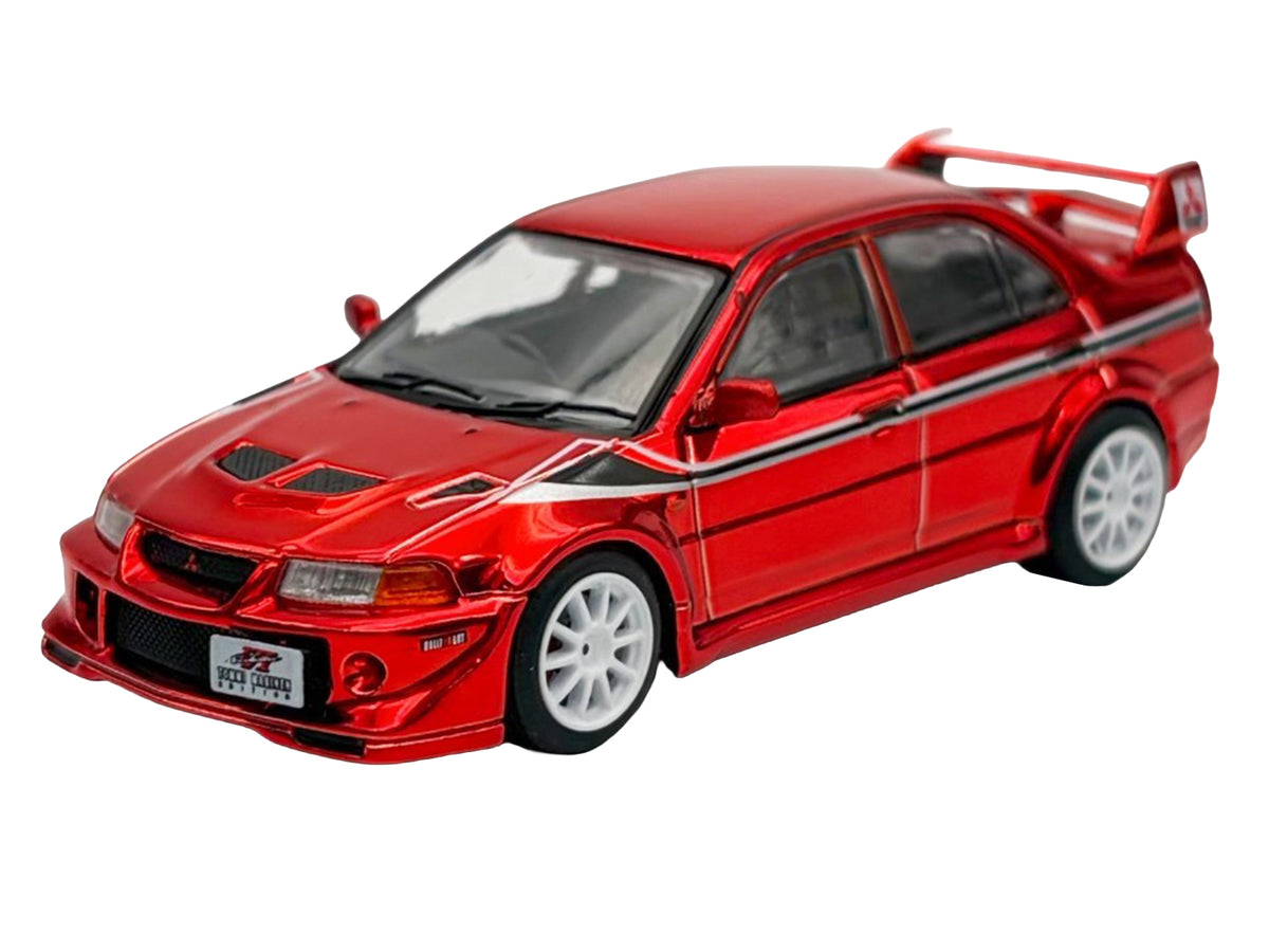 Mitsubishi Lancer Evolution VI RHD (Right Hand Drive) "Tommi Makinen Edition" Red Chrome "Hobby Expo China 2026" 1/64 Diecast Model Car