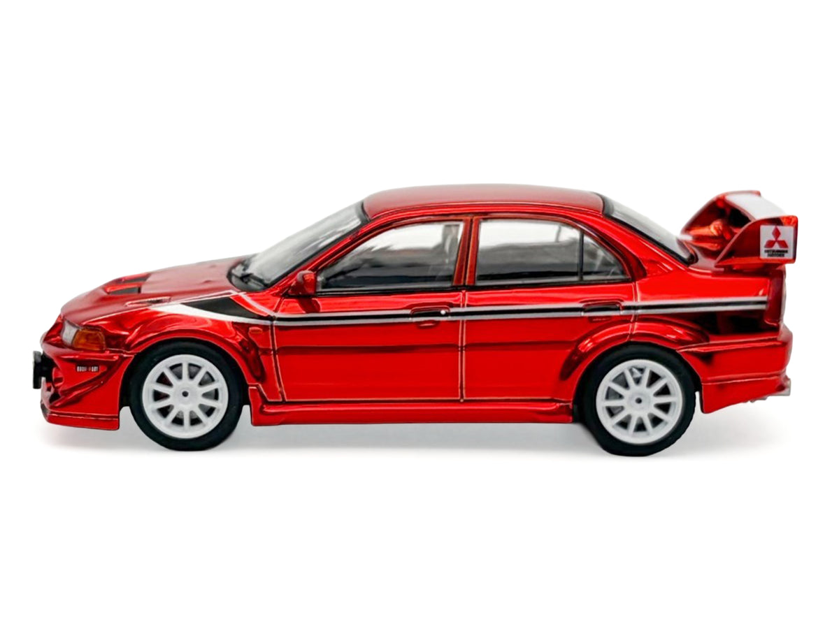Mitsubishi Lancer Evolution VI RHD (Right Hand Drive) "Tommi Makinen Edition" Red Chrome "Hobby Expo China 2026" 1/64 Diecast Model Car