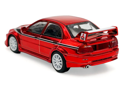 Mitsubishi Lancer Evolution VI RHD (Right Hand Drive) "Tommi Makinen Edition" Red Chrome "Hobby Expo China 2026" 1/64 Diecast Model Car