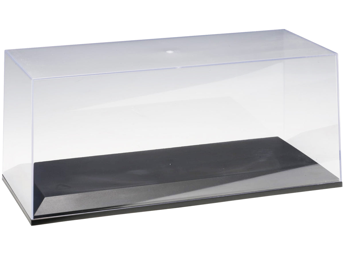 Collectible Display Show Case for 1/18-1/24 Scale Model Cars with Black Plastic Base