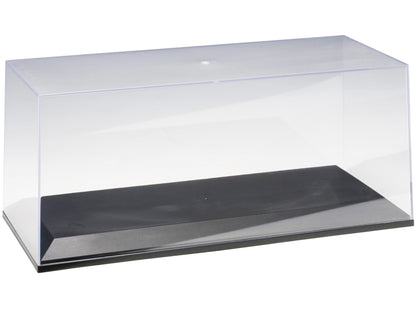 Collectible Display Show Case for 1/18-1/24 Scale Model Cars with Black Plastic Base