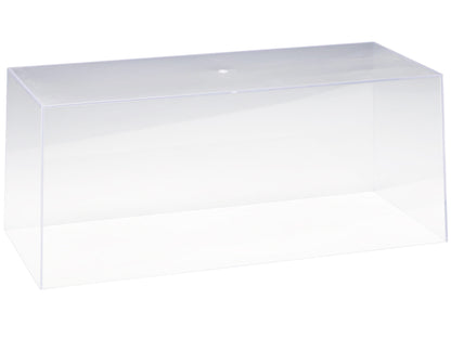 Collectible Display Show Case for 1/18-1/24 Scale Model Cars with Black Plastic Base