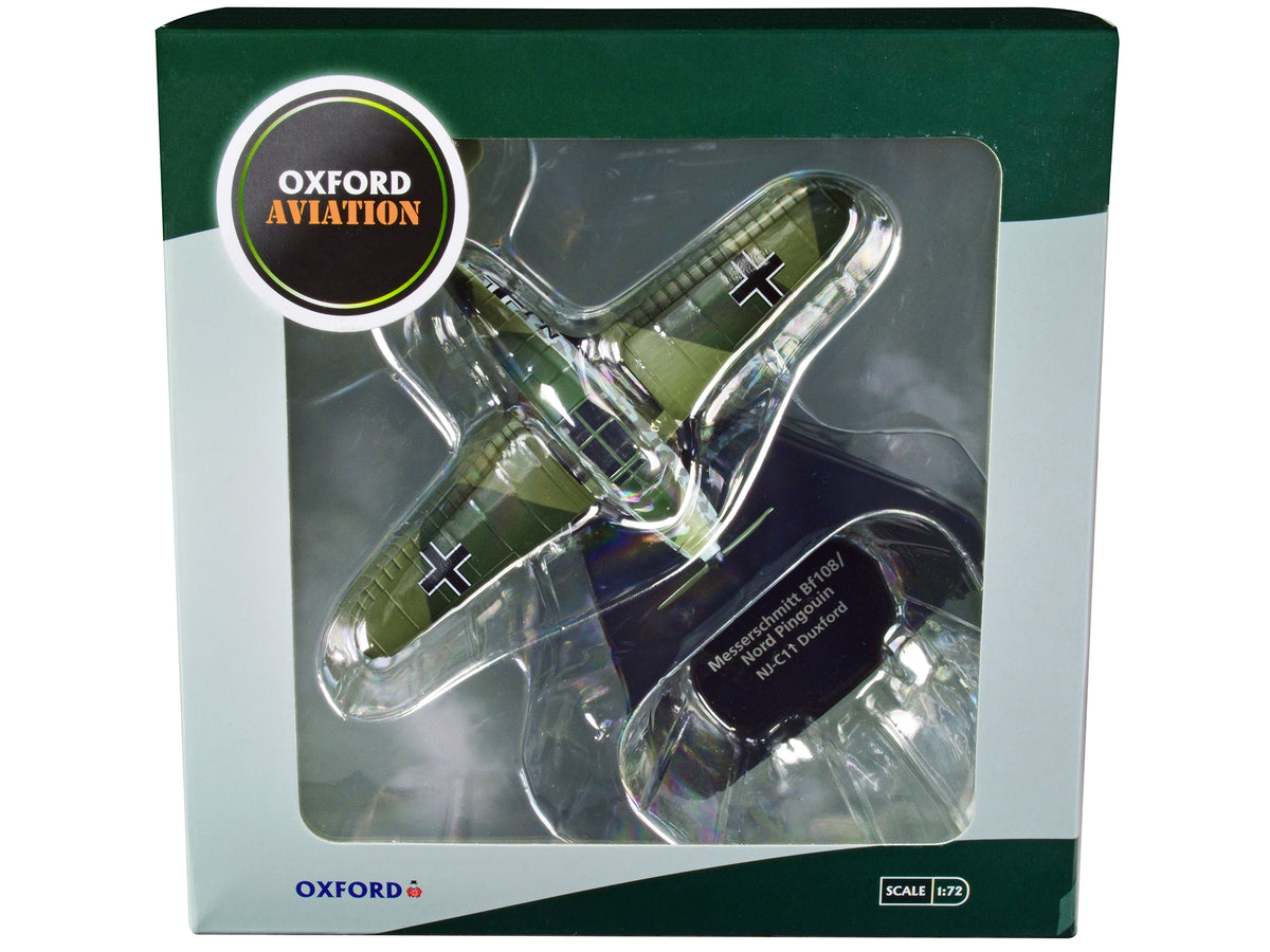 Messerschmitt Bf 108/Nord Pingouin War Plane NJ-C11 Duxford "Oxford Aviation" Series 1/72 Diecast Model Airplane
