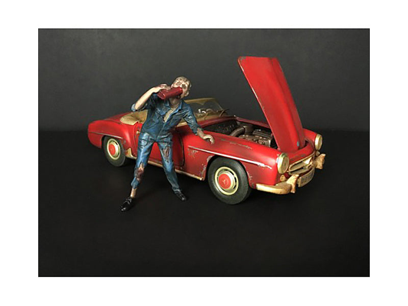 Zombie Mechanic Figurine III for 1/18 Scale Models
