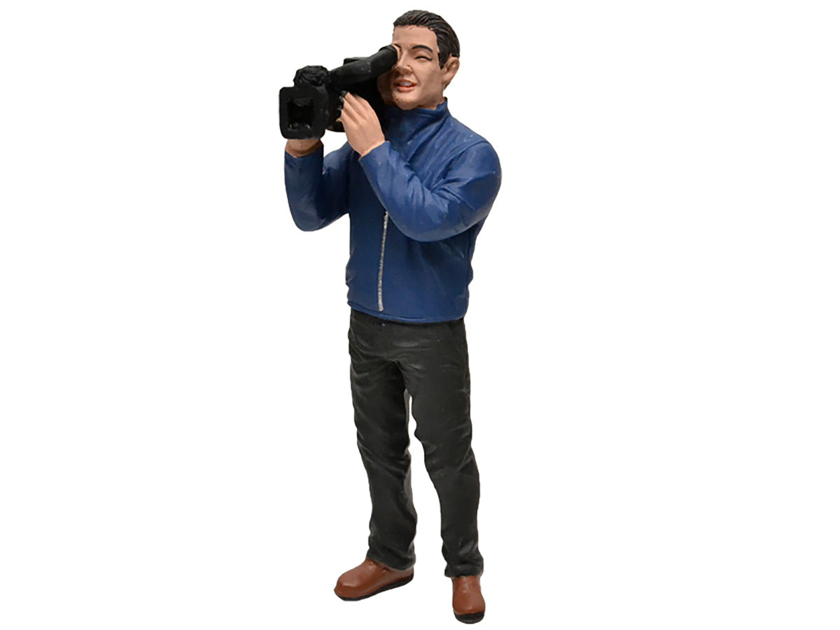 Camera Man Figurine I "Camera Crew" for 1/18 Scale Models