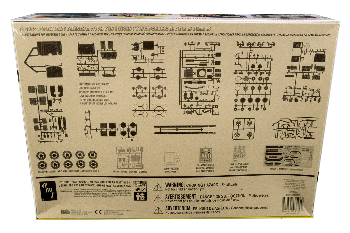 Skill 3 Model Kit Mack R685ST Semi Tractor Truck 1/25 Scale Model