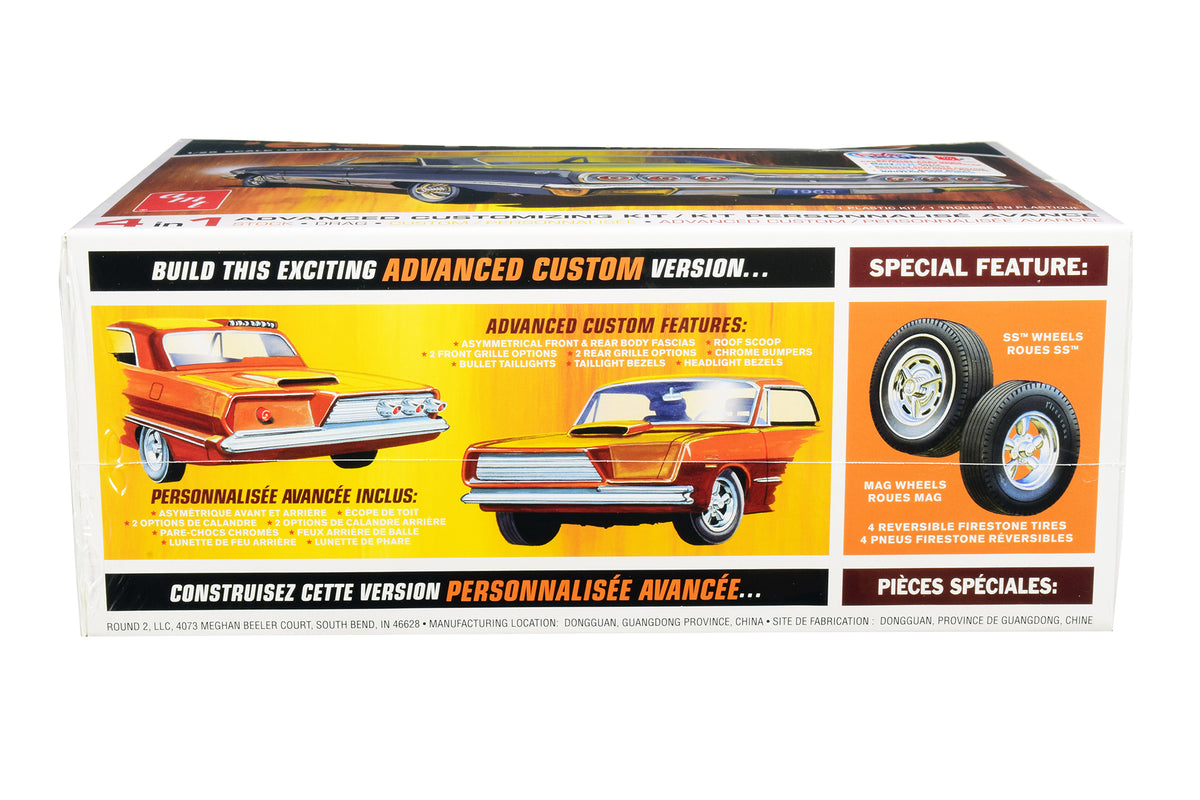 Skill 2 Model Kit 1963 Chevrolet Impala SS Hardtop 4 in 1 Kit 1/25 Scale Model