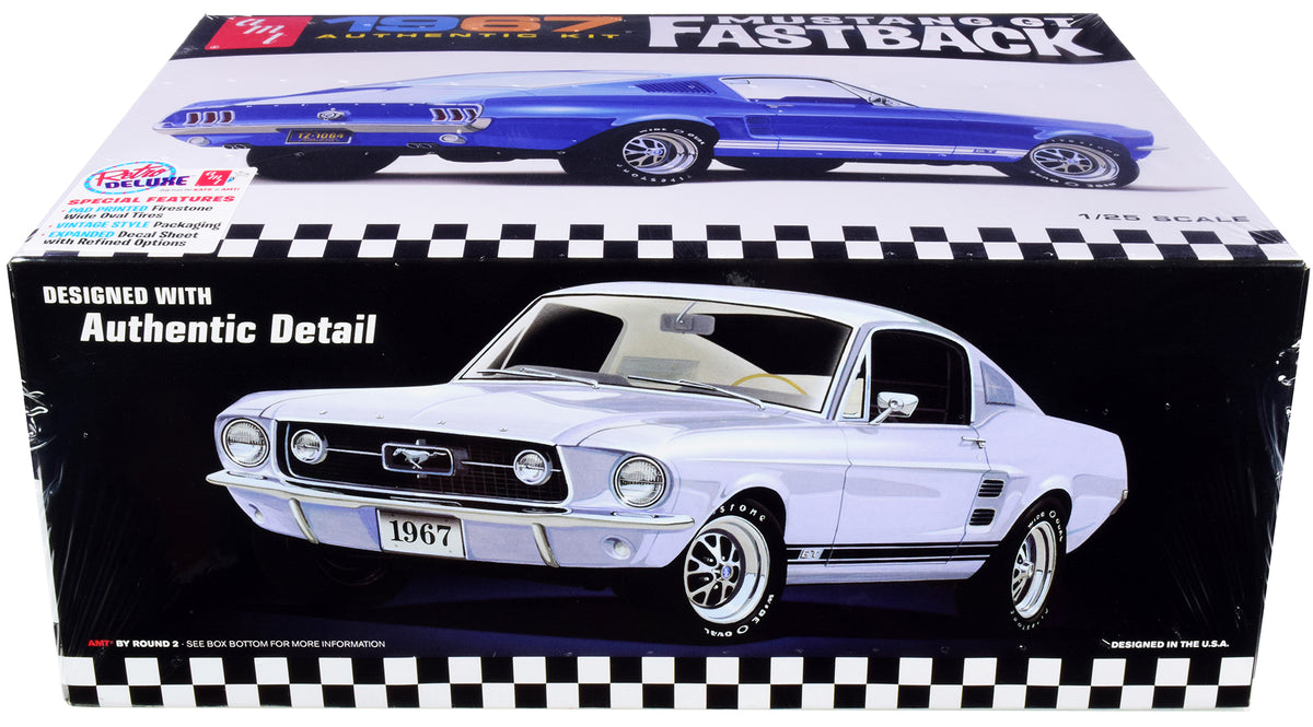 Skill 2 Model Kit 1967 Ford Mustang GT Fastback 1/25 Scale Model
