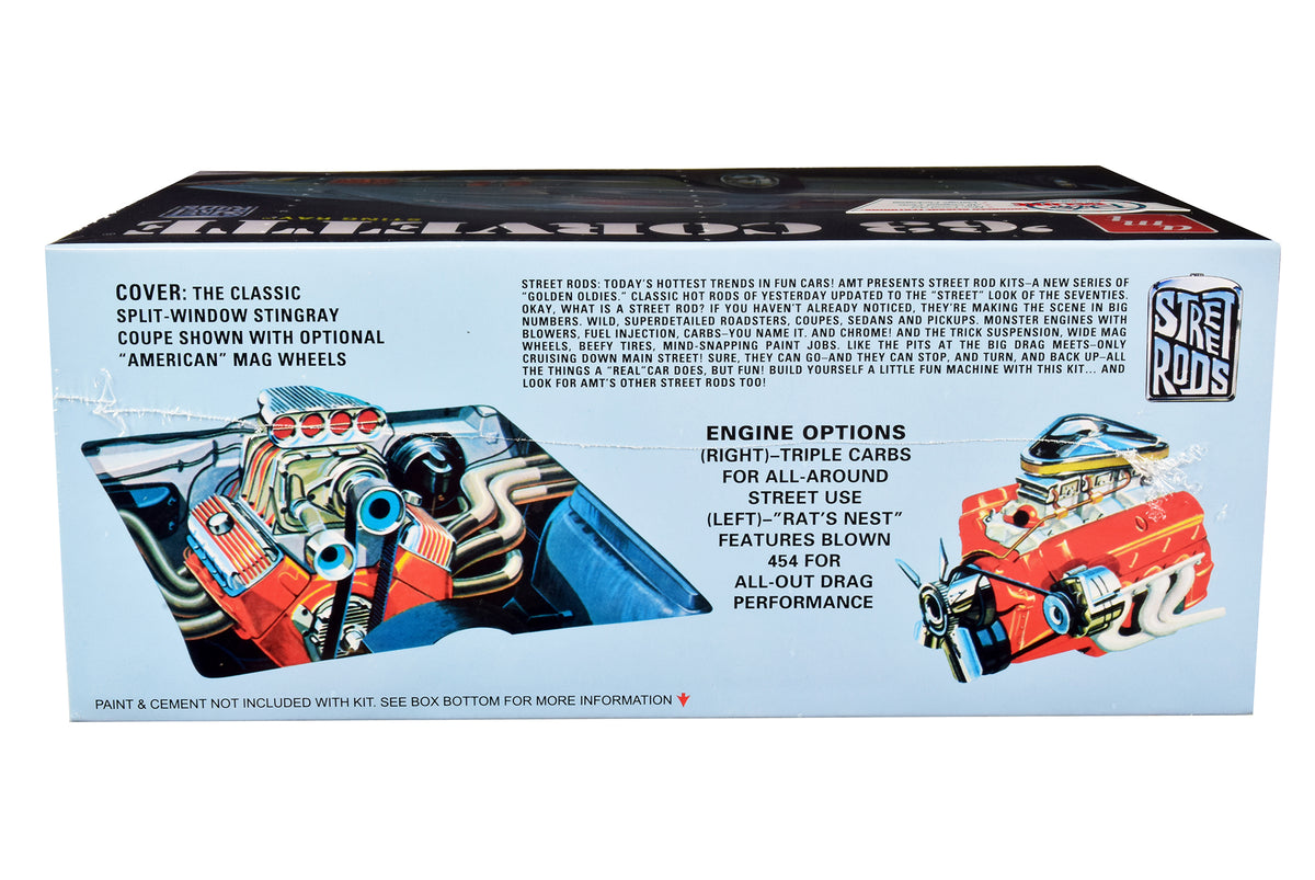 Skill 2 Model Kit 1963 Chevrolet Corvette Stingray 1/25 Scale Model