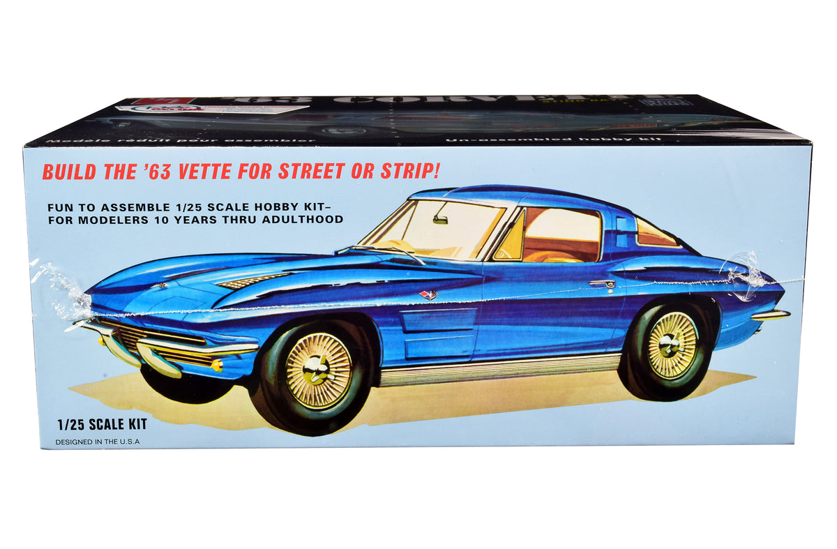 Skill 2 Model Kit 1963 Chevrolet Corvette Stingray 1/25 Scale Model