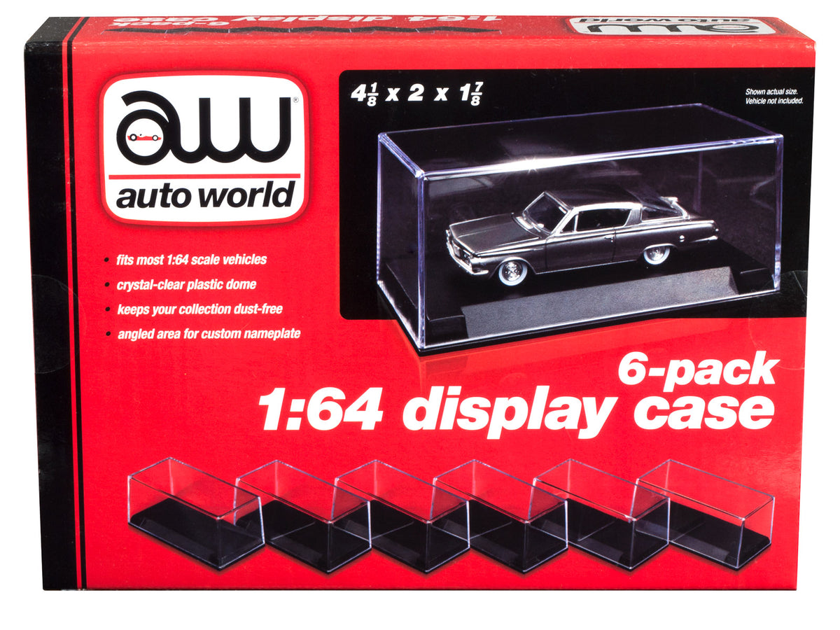 6 Collectible Display Show Cases for 1/64 Scale Model Cars