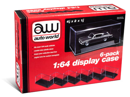 6 Collectible Display Show Cases for 1/64 Scale Model Cars