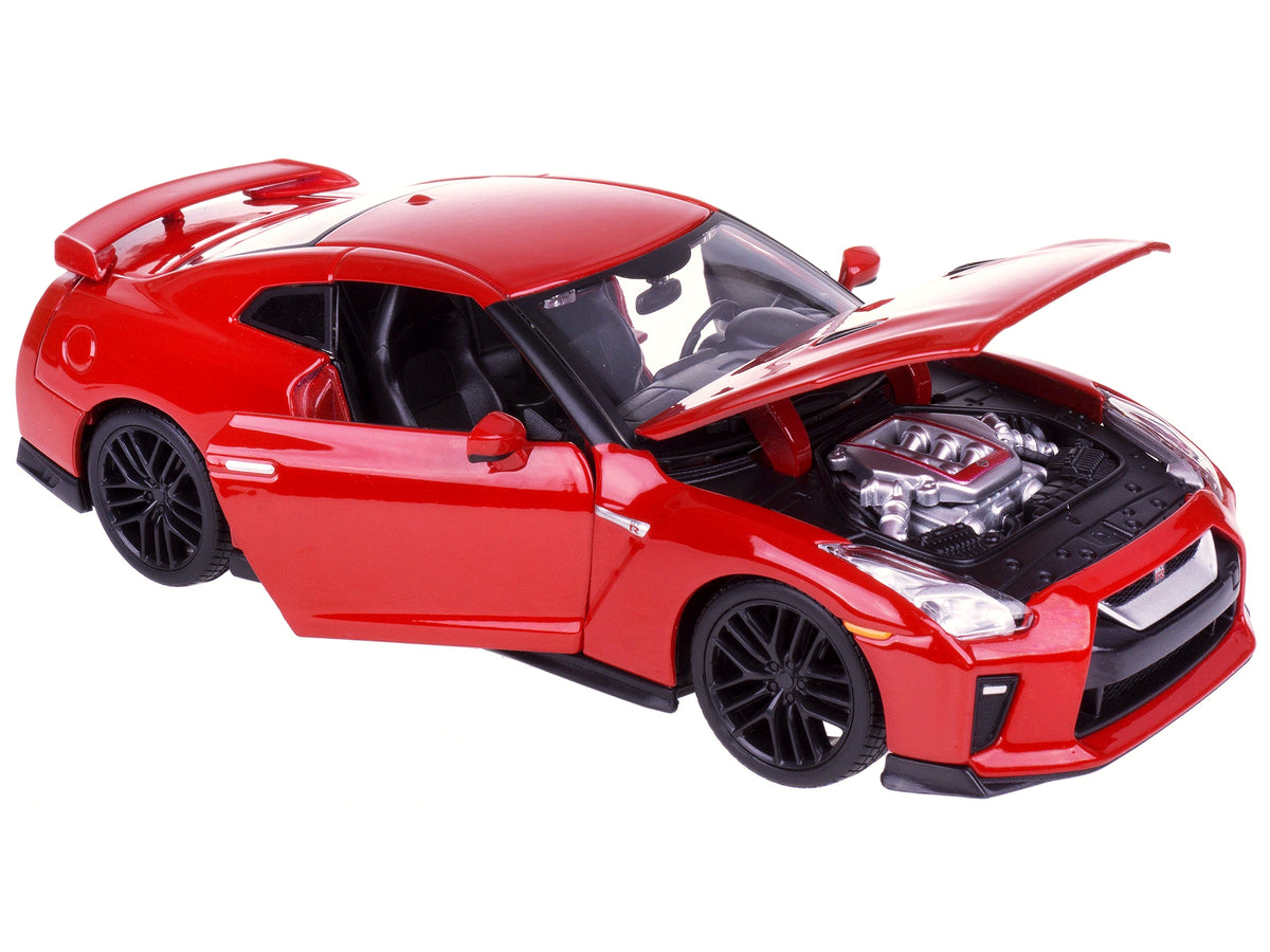2017 Nissan GT-R R35 Red 1/24 Diecast Car Model