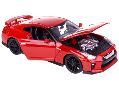 2017 Nissan GT-R R35 Red 1/24 Diecast Car Model