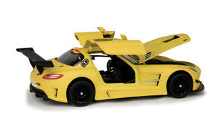 Mercedes Benz SLS AMG GT3 Matte Yellow 1/24 Diecast Model Car