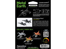 Model Kit Lockheed Martin F-16 Fighting Falcon Aircraft "Ukrainian Air Force" (Moderate Difficulty) Steel Model
