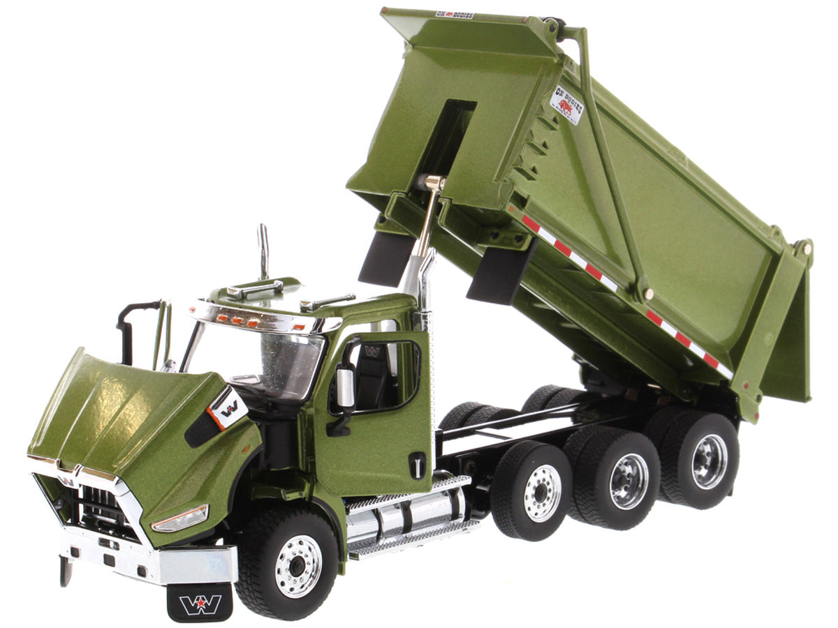 Western Star 49X SBFA OX Bodies Stampede Dump Truck Olive Green Metallic "Transport Series" 1/50 Diecast Model