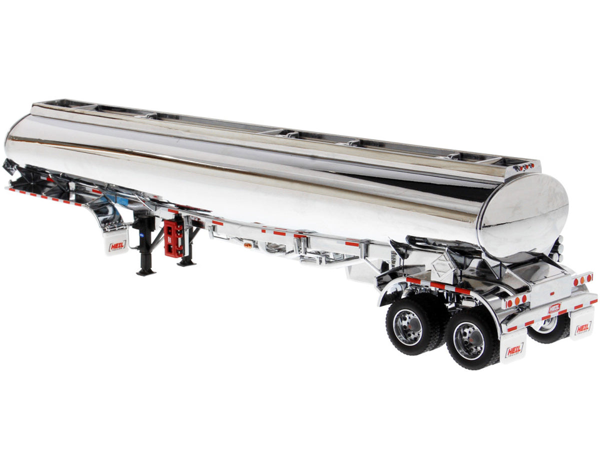 Heil Fleet Duty TM 9300/DT-C4 Petroleum Tanker Trailer Chrome "Transport Series" 1/50 Diecast Model