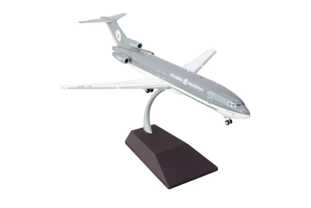 Boeing 727-200 Commercial Aircraft "Guardia Nacional (Mexican National Guard)" (XC-NPF) Gray and White "Gemini 200" Series 1/200 Diecast Model Airplane