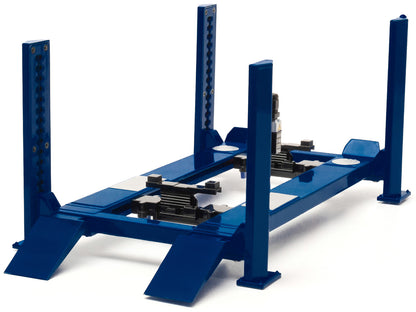 Adjustable Four Post Lift Blue for 1/18 Scale Diecast Model Cars