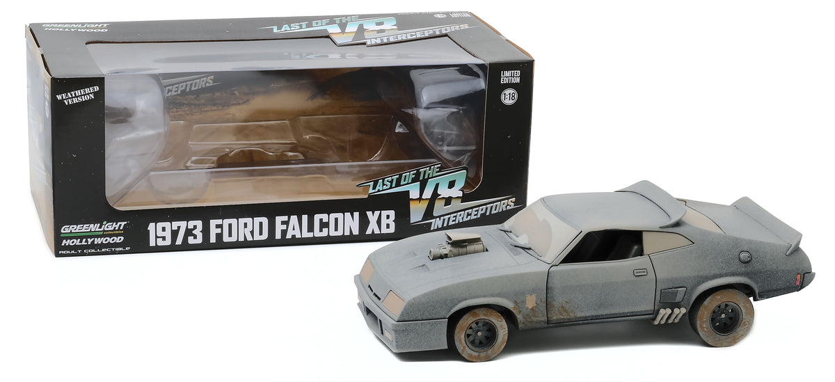 1973 Ford Falcon XB RHD (Right Hand Drive) (Weathered Version) "Last of the V8 Interceptors" (1979) Movie 1/18 Diecast Model Car