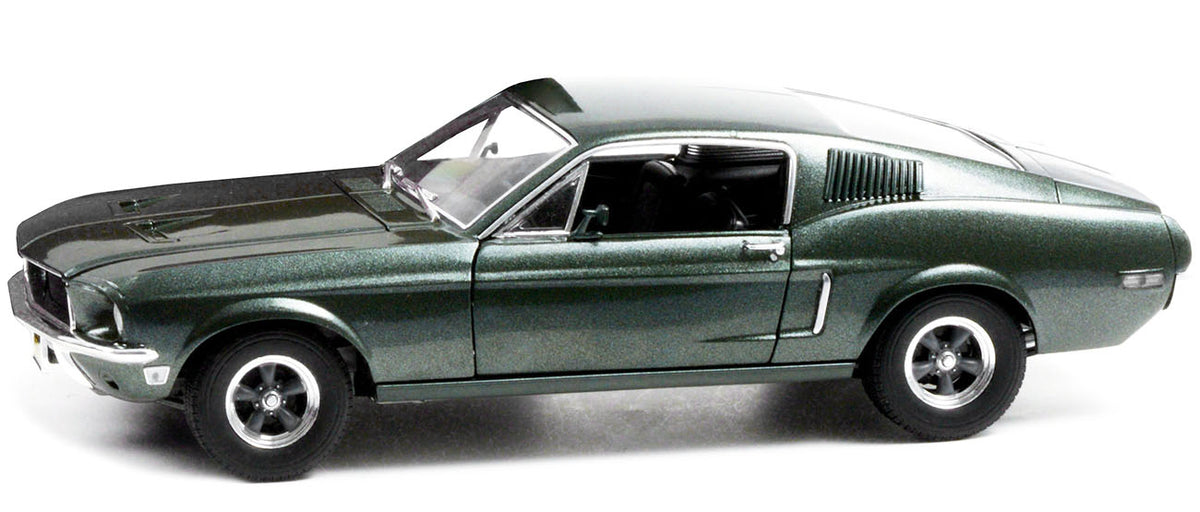 1968 Ford Mustang GT Fastback Highland Green Metallic 1/18 Diecast Model Car