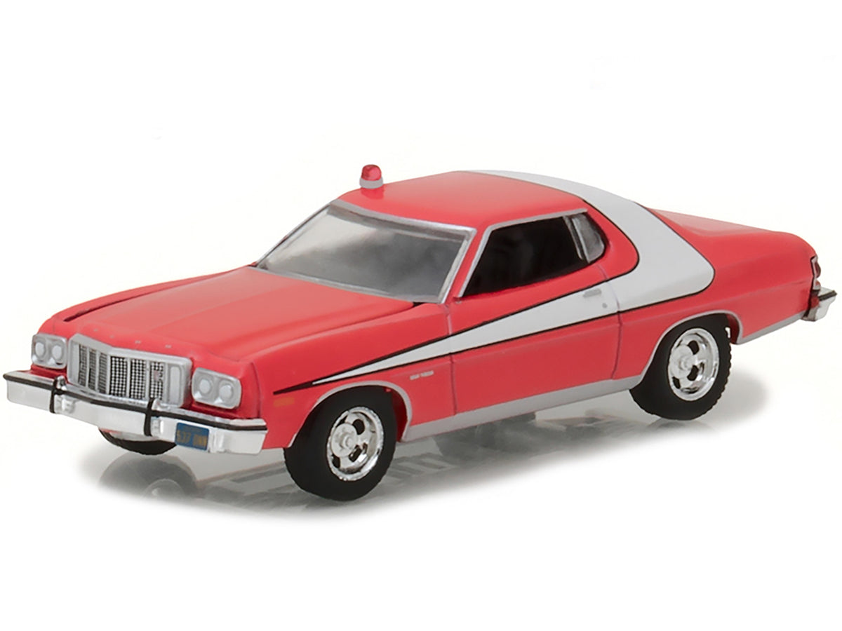 1976 Ford Gran Torino Red with White Stripe "Starsky and Hutch" (1975-1979) TV Series "Hollywood Series" Release 18 1/64 Diecast Model Car