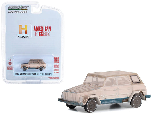 1974 Volkswagen Thing (Type 181) Beige (Weathered) "American Pickers" (2010-Current) TV Series "Hollywood Series" Release 39 1/64 Diecast Model Car