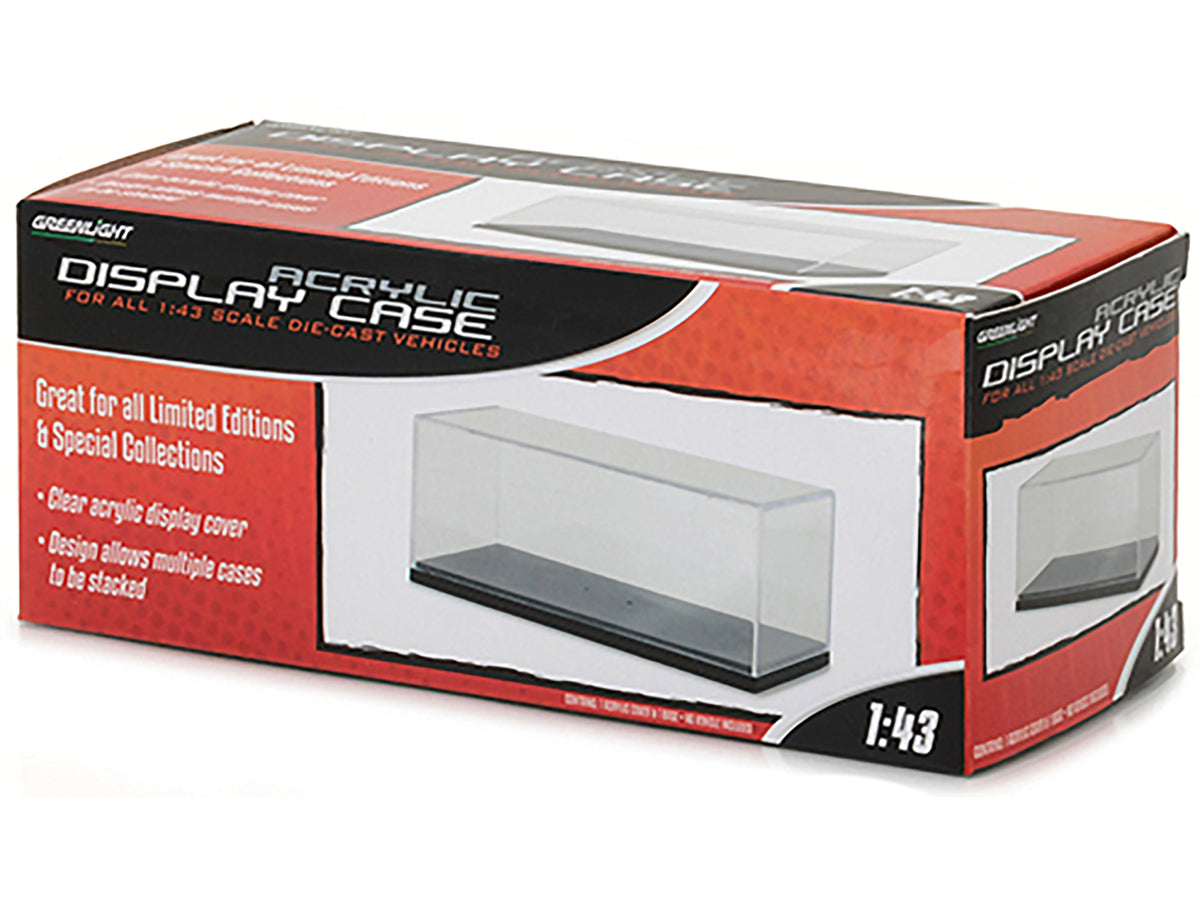 Acrylic Display Show Case with Plastic Base for 1/43 Scale Model Cars