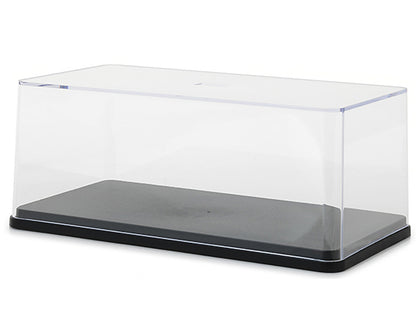 Collectible Display Show Case with Black Plastic Base for 1/24 Scale Models