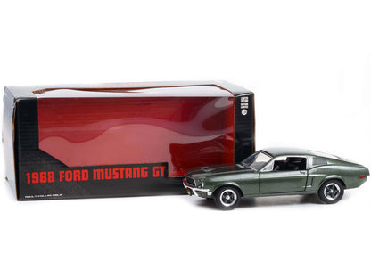 1968 Ford Mustang GT Fastback Highland Green Metallic 1/24 Diecast Model Car